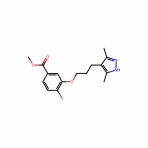 Methyl 3-(3-(3,5-dimethyl-1H-pyrazol-4-yl)propoxy)-4-iodobenzoate