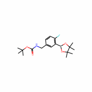 Tert-butyl (4-fluoro-3-(4,4,5,5-tetramethyl-1,3,2-dioxaborolan-2-yl)benzyl)carbamate