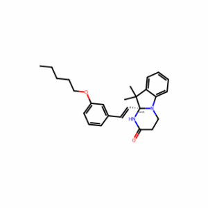 (E)-10,10-Dimethyl-10a-(3-(pentyloxy)styryl)-3,4,10,10a-tetrahydropyrimido[1,2-a]indol-2(1H)-one