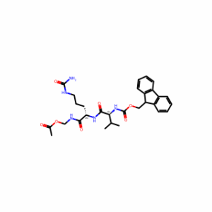 (5S,8S)-1-(9H-Fluoren-9-yl)-5-isopropyl-3,6,9-trioxo-8-(3-ureidopropyl)-2-oxa-4,7,10-triazaundecan-11-yl acetate