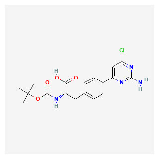 (S)-3-(4-(2-Amino-6-chloropyrimidin-4-yl)phenyl)-2-((tert-butoxycarbonyl)amino)propanoic acid