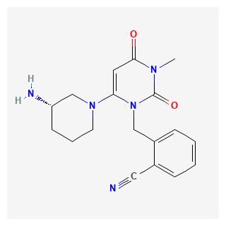 (S)-2-((6-(3-Aminopiperidin-1-yl)-3-methyl-2,4-dioxo-3,4-dihydropyrimidin-1(2H)-yl)methyl)benzonitrile