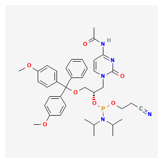 (S)-1-(4-Acetamido-2-oxopyrimidin-1(2H)-yl)-3-(bis(4-methoxyphenyl)(phenyl)methoxy)propan-2-yl (2-cyanoethyl) diisopropylphosphoramidite