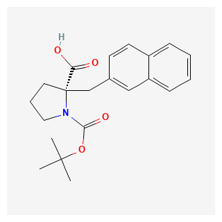 (S)-1-(tert-Butoxycarbonyl)-2-(naphthalen-2-ylmethyl)pyrrolidine-2-carboxylic acid
