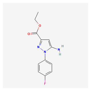 Ethyl 5-amino-1-(4-fluorophenyl)-1H-pyrazole-3-carboxylate