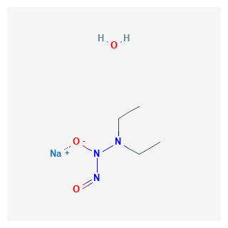 Hydrazine, 1,1-diethyl-2-hydroxy-2-nitroso-, sodium salt, hydrate (1:1:1)
