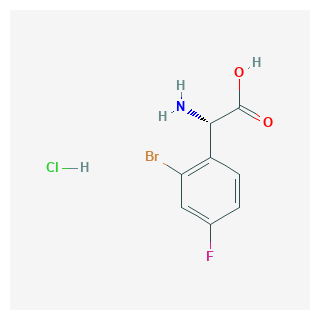 (S)-2-amino-2-(2-bromo-4-fluorophenyl)acetic acid hcl