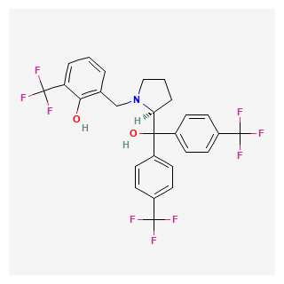 (S)-2-((2-(hydroxybis(4-(trifluoromethyl)phenyl)methyl)pyrrolidin-1-yl)methyl)-6-(trifluoromethyl)phenol