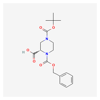 (S)-1-((Benzyloxy)carbonyl)-4-(tert-butoxycarbonyl)piperazine-2-carboxylic acid