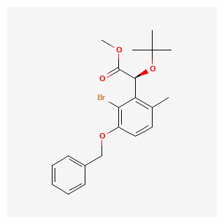 (S)-Methyl 2-(3-(benzyloxy)-2-bromo-6-methylphenyl)-2-(tert-butoxy)acetate