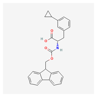 (S)-2-((((9H-Fluoren-9-yl)methoxy)carbonyl)amino)-3-(3-cyclopropylphenyl)propanoic acid