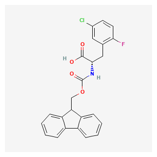 (S)-2-((((9H- fluoren-9-yl) methoxy)carbonyl) amino)-3-(5- chloro-2- fluorophenyl) propanoic acid