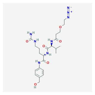 (S)-2-((S)-2-(3-(2-Azidoethoxy)propanamido)-3-methylbutanamido)-N-(4-(hydroxymethyl)phenyl)-5-ureidopentanamide