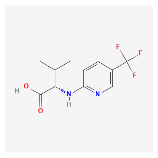 (S)-3-Methyl-2-((5-(trifluoromethyl)pyridin-2-yl)amino)butanoic acid