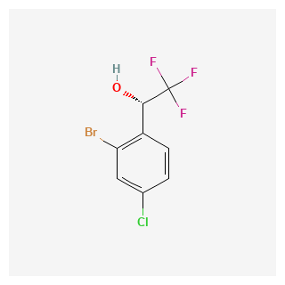(S)-1-(2-Bromo-4-chlorophenyl)-2,2,2-trifluoroethan-1-ol