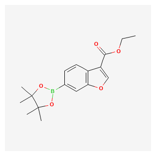 ethyl 6-(4,4,5,5-tetramethyl-1,3,2-dioxaborolan-2-yl)-1-benzofuran-3-carboxylate