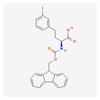 (S)-2-((((9H-Fluoren-9-yl)methoxy)carbonyl)amino)-4-(3-iodophenyl)butanoic acid