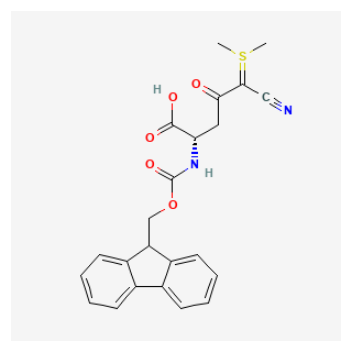 (S)-2-((((9H-Fluoren-9-yl)methoxy)carbonyl)amino)-5-cyano-5-(dimethyl-l4-sulfaneylidene)-4-oxopentanoic acid