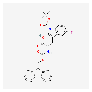 (S)-2-((((9H-Fluoren-9-yl)methoxy)carbonyl)amino)-3-(1-(tert-butoxycarbonyl)-5-fluoro-1H-indol-3-yl)propanoic acid