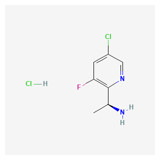 (S)-1-(5-CHLORO-3-FLUOROPYRIDIN-2-YL)ETHAN-1-AMINE HCL