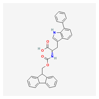 (S)-2-((((9H-Fluoren-9-yl)methoxy)carbonyl)amino)-3-(7-phenyl-1H-indol-3-yl)propanoic acid