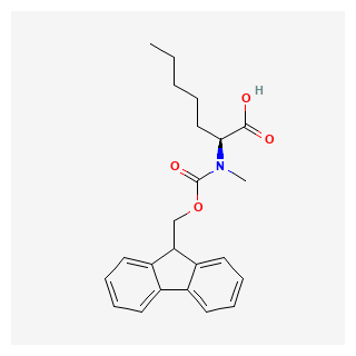 (S)-2-((((9H-Fluoren-9-yl)methoxy)carbonyl)(methyl)amino)heptanoic acid