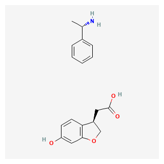 (S)-1-phenylethanamine (R)-2-(6-hydroxy-2,3-dihydrobenzofuran-3-yl)acetate