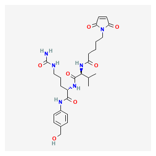 (S)-2-((S)-2-(5-(2,5-Dioxo-2,5-dihydro-1H-pyrrol-1-yl)pentanamido)-3-methylbutanamido)-N-(4-(hydroxymethyl)phenyl)-5-ureidopentanamide