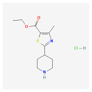 Ethyl 4-methyl-2-(piperidin-4-yl)thiazole-5-carboxylate hydrochloride