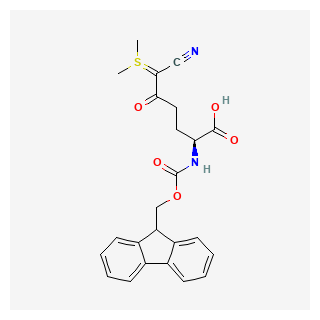 (S)-2-((((9H-Fluoren-9-yl)methoxy)carbonyl)amino)-6-cyano-6-(dimethyl-l4-sulfaneylidene)-5-oxohexanoic acid