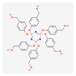 Hexakis(4-hydroxymethylphenoxy)cyclotriphosphazene