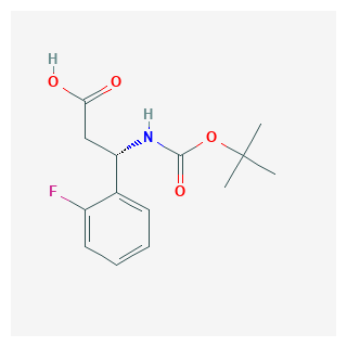 (S)-3-((Tert-Butoxycarbonyl)Amino)-3-(2-Fluorophenyl)Propanoic Acid