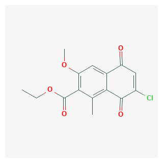 Ethyl 7-Chloro-3-methoxy-1-methyl-5,8-dioxo-5,8-dihydronaphthalene-2-carboxylate