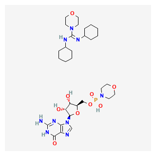 GUANOSINE 5'-MONOPHOSPHOMORPHOLIDATE 4-MORPHOLINE-N,N'-DICYCLOHEXYLCARBOXAMIDINE SALT