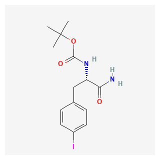 (S)-tert-Butyl (1-amino-3-(4-iodophenyl)-1-oxopropan-2-yl)carbamate