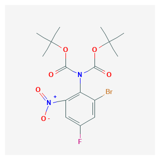 Imidodicarbonic acid, (2-bromo-4-fluoro-6-nitrophenyl)-, bis(1,1-dimethylethyl) ester