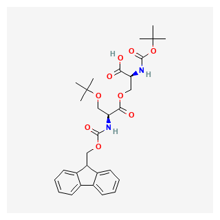 (S)-3-(((S)-2-((((9H-Fluoren-9-yl)methoxy)carbonyl)amino)-3-(tert-butoxy)propanoyl)oxy)-2-((tert-butoxycarbonyl)amino)propanoic acid
