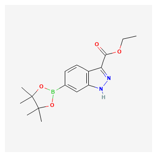 Ethyl 6-(4,4,5,5-tetramethyl-1,3,2-dioxaborolan-2-yl)-1H-indazole-3-carboxylate